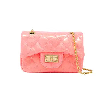 Classic Quilted Sparkle Mini Purse