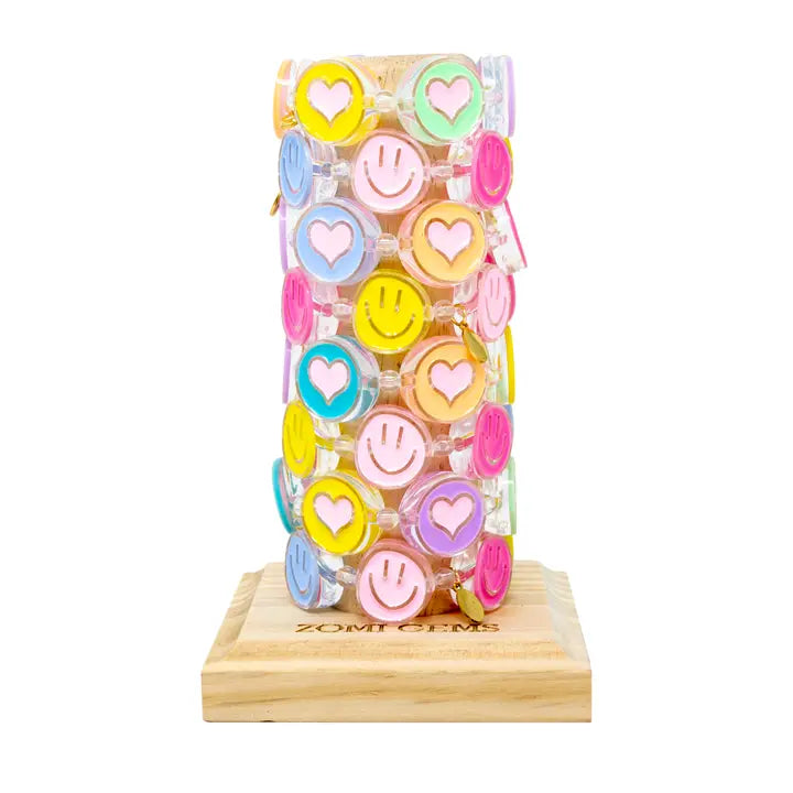 Jumbo Hearts & Smiles Bracelet Tower