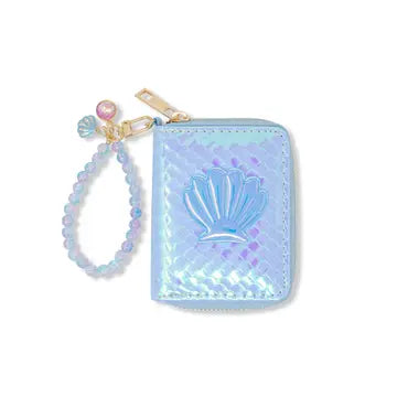 Shiny Seashell Mermaid Wallet For Kids