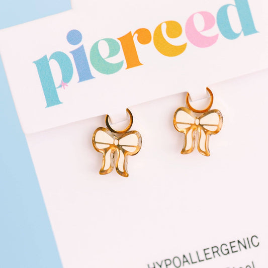 Cream Bow Charms