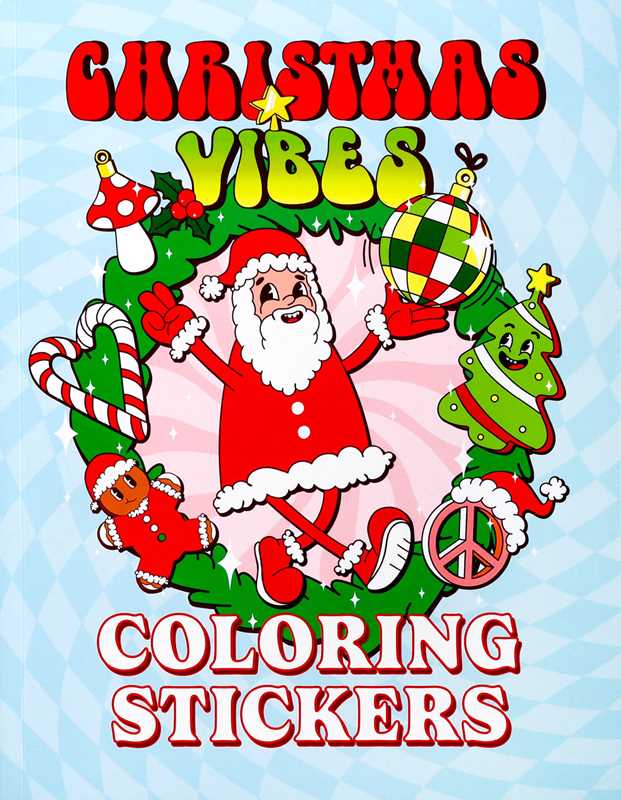 Christmas Vibes Coloring Stickers
