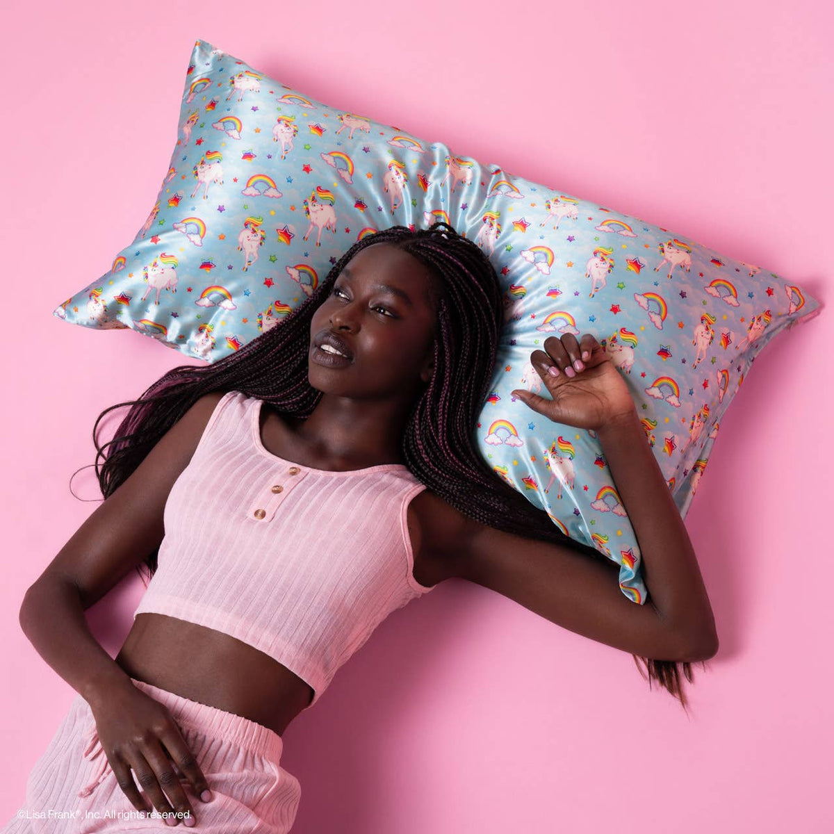 Lisa Frank x Kitsch Standard Satin Pillowcase | Markie