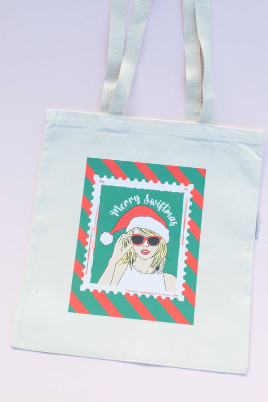 Merry Christmas Swiftie Organic Tote Bag