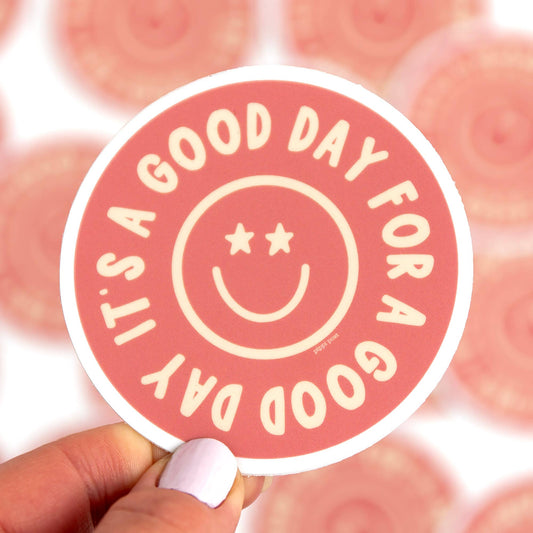 Good Day Smiley Sticker