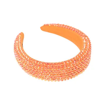 Girls Puff Colored Rhinestone Headband