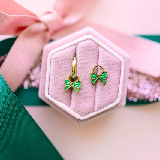 Green Bow Charms