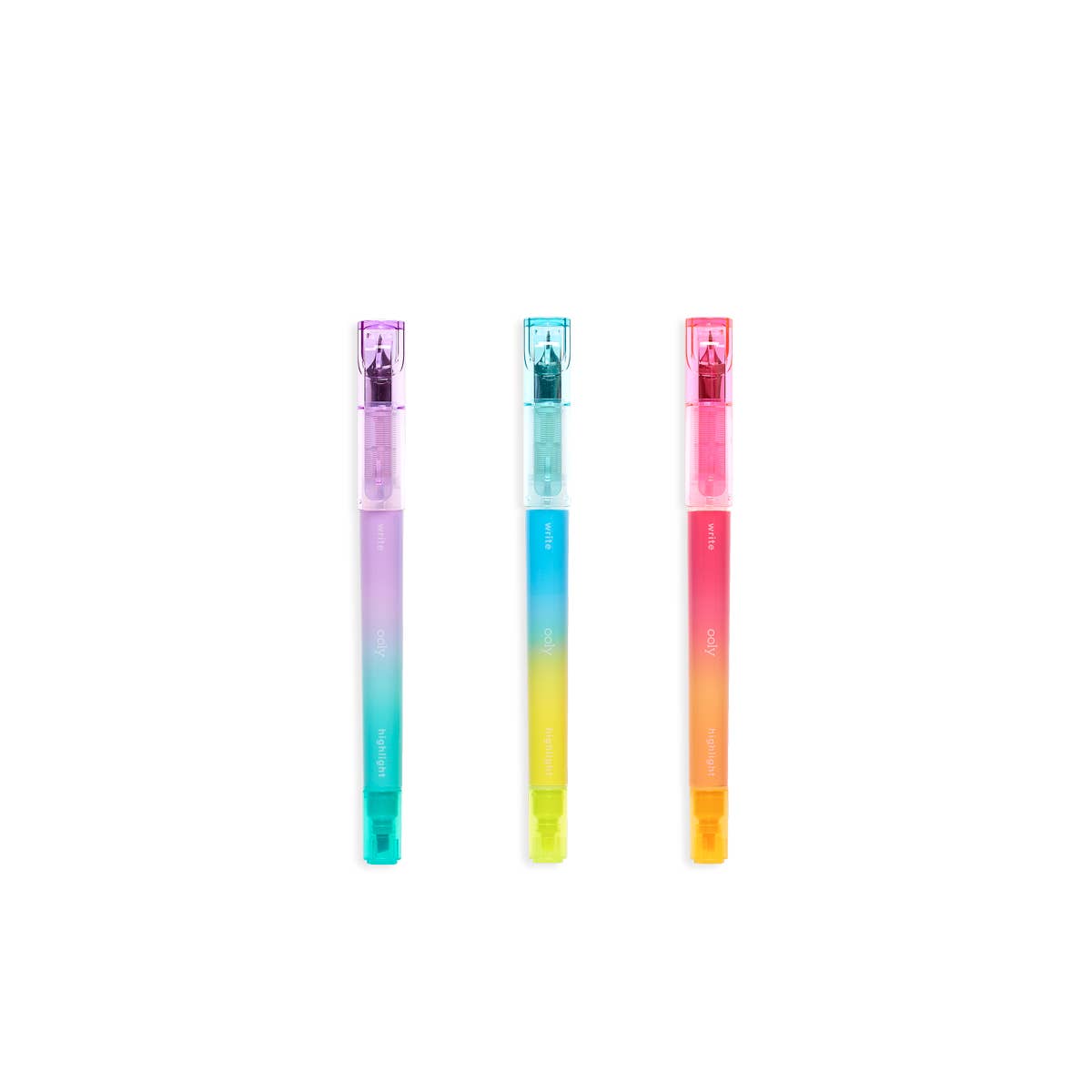 Writer's Duo Double-Ended Fountain Pens + Highlighters (Set