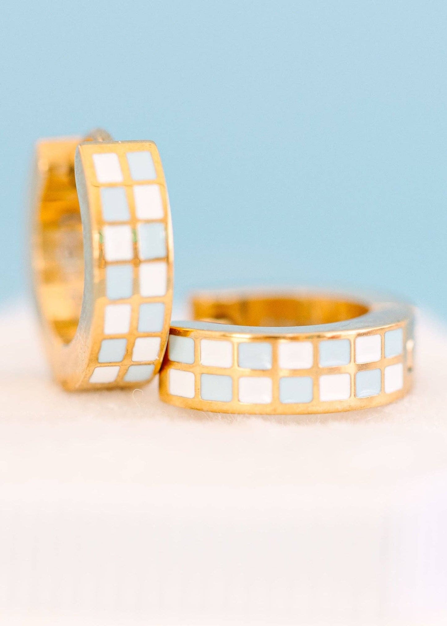 Baby Blue Checkered Huggies
