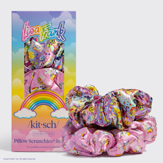 Lisa Frank x Kitsch Pillow Satin Scrunchies | Fantastic World