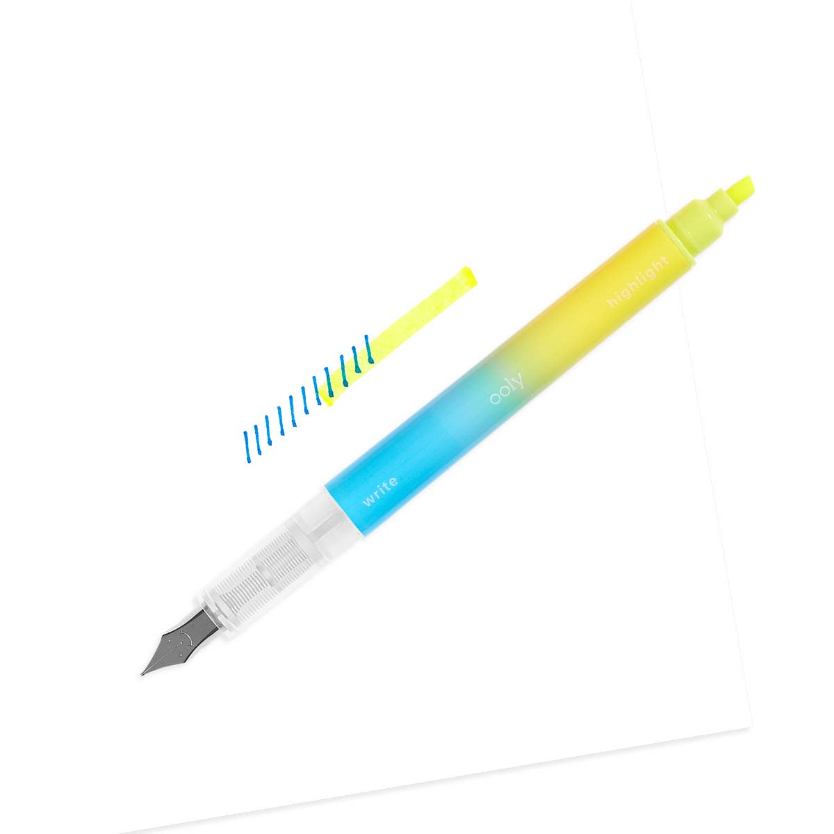 Writer's Duo Double-Ended Fountain Pens + Highlighters (Set