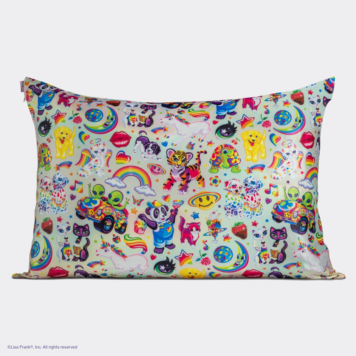Lisa Frank x Kitsch Standard Satin Pillowcase | Fantastic World
