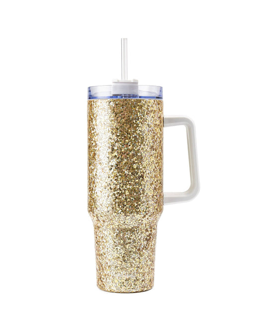 Good As Gold Glitter Stainless Sipper