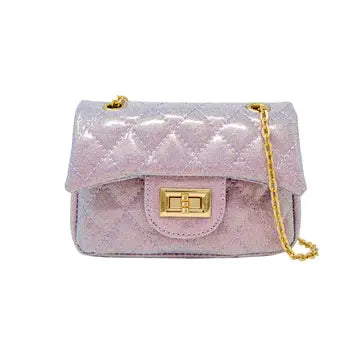 Classic Quilted Sparkle Mini Purse