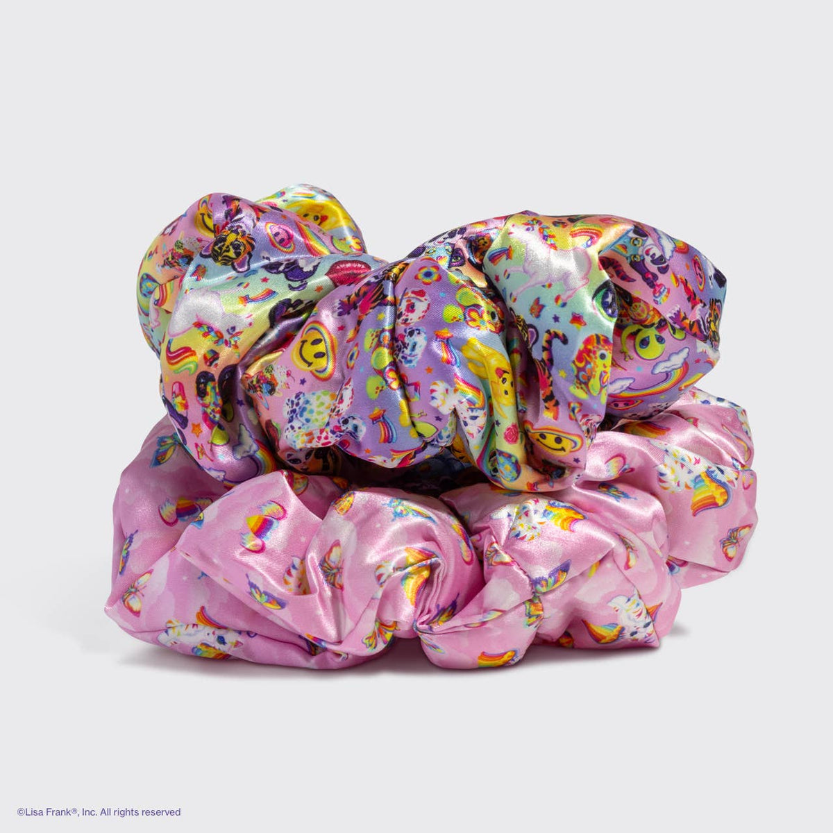 Lisa Frank x Kitsch Pillow Satin Scrunchies | Fantastic World