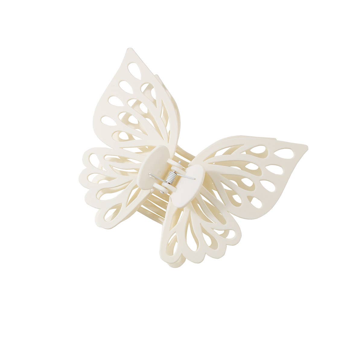 Pink Lg Hollow Butterfly Hair Claw