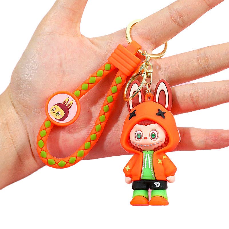 Labubu Silicone Keychain | Lt Blue