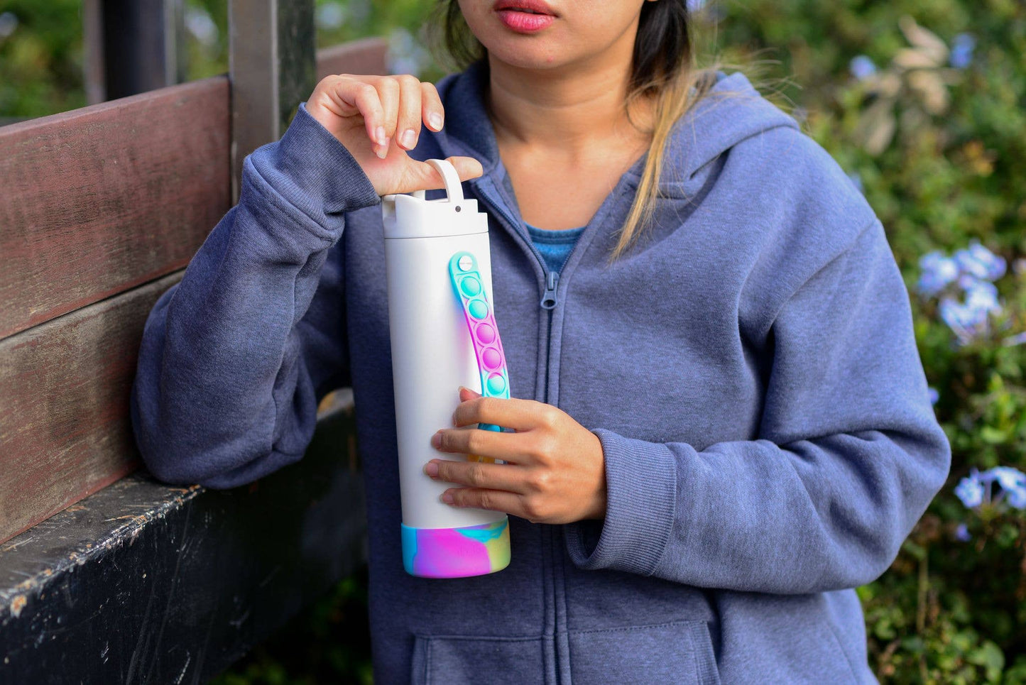 20oz Iconic Pop Bottle | White Tie Dye
