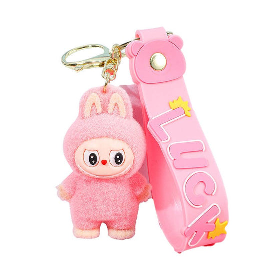 Labubu Silicone Keychain | Pink