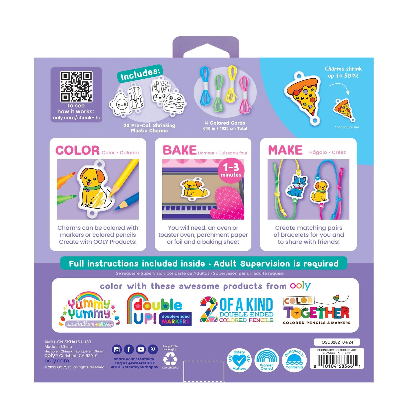 Shrink-Its! D.I.Y. Shrink Art Bracelets Kit B.F.F.
