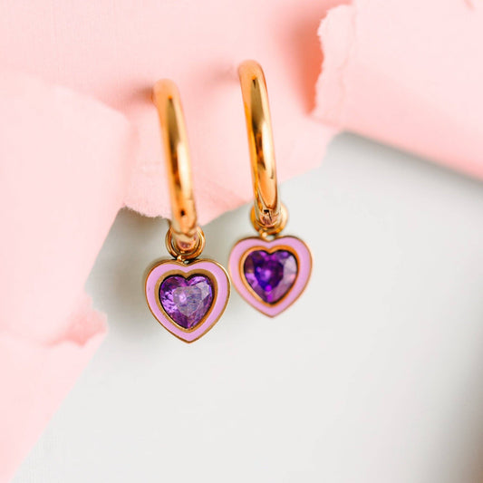 Purple Gem Charms