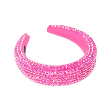 Girls Puff Colored Rhinestone Headband