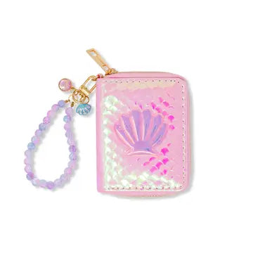 Shiny Seashell Mermaid Wallet For Kids