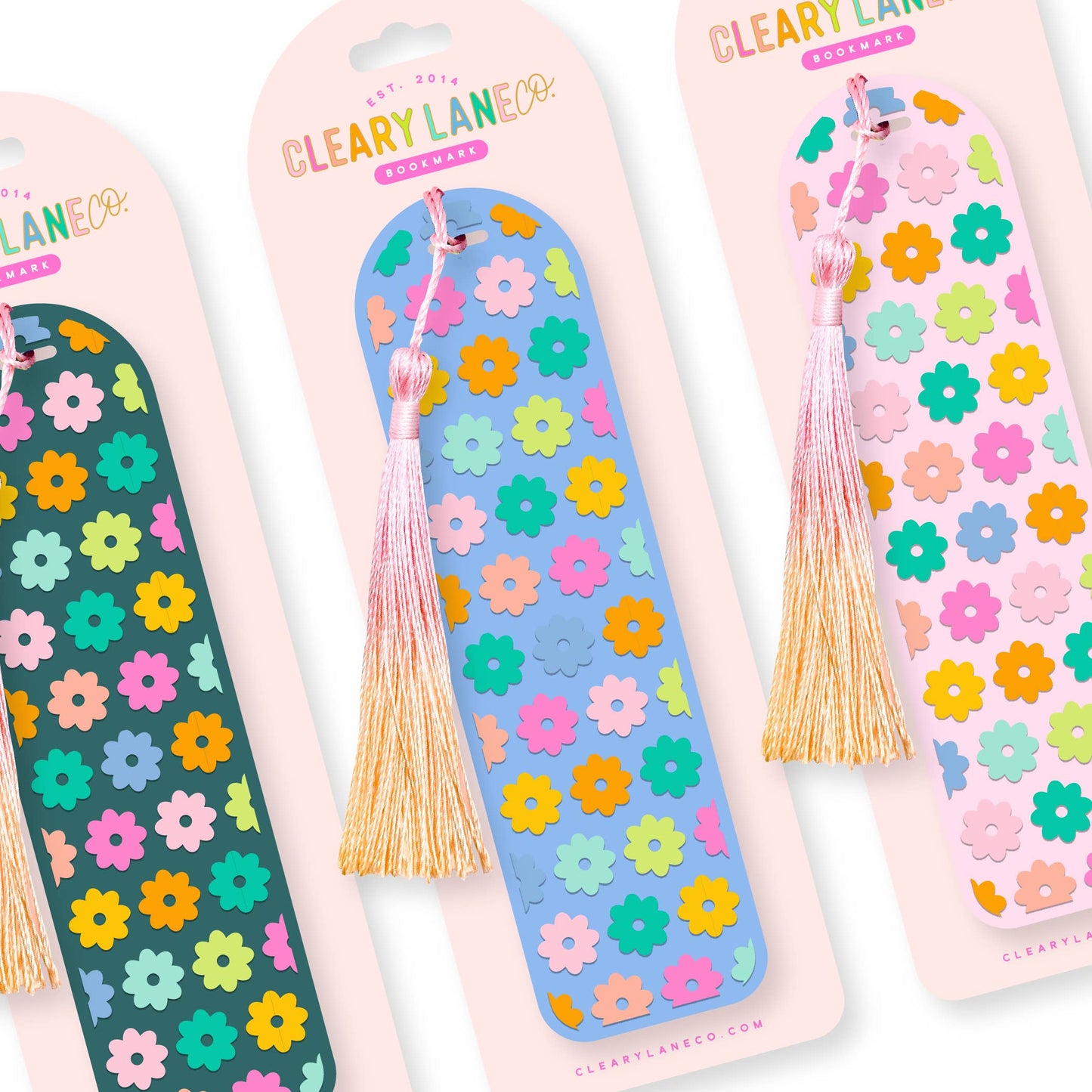 Acrylic Bookmark | Hot Pink Floral Jungle