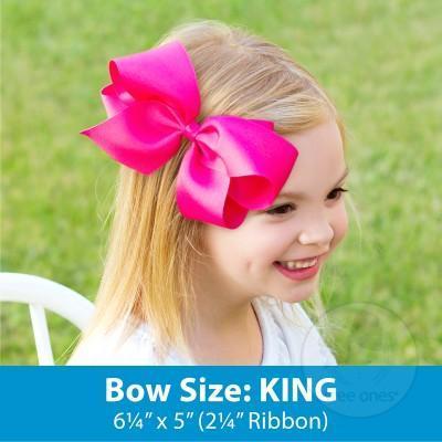 King Grosgrain Hair Bow | Purple