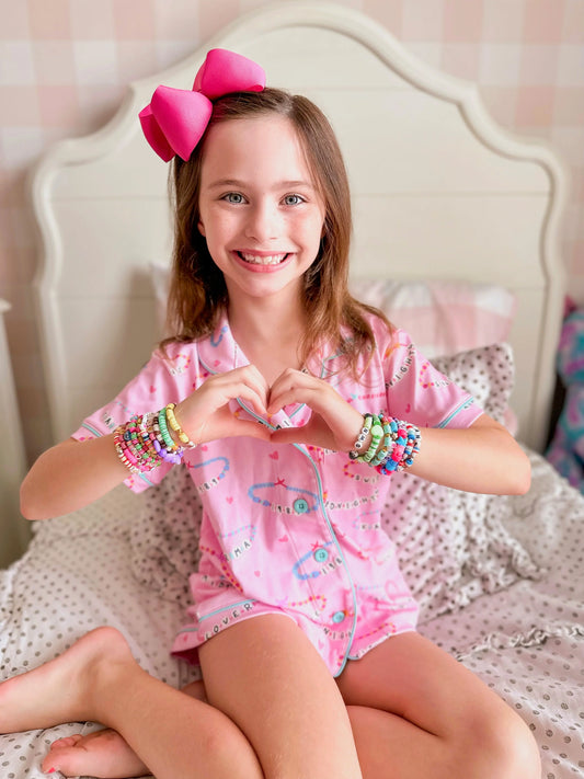 Button Up Loungewear Set | Friendship Bracelet