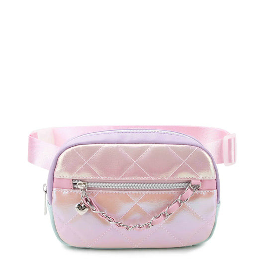 Metallic Quilted Fanny Pack