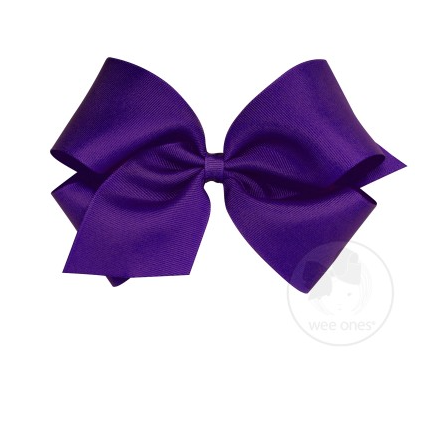 King Grosgrain Hair Bow | Purple