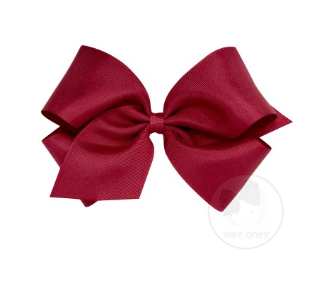 King Grosgrain Hair Bow | Cranberry