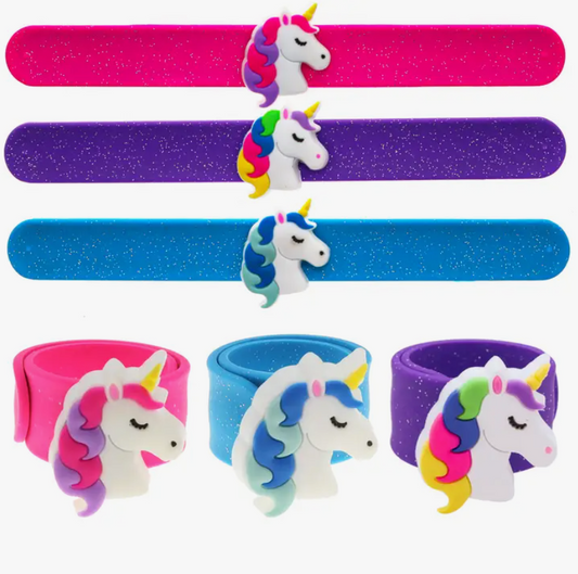 Light up LED Unicorn Slap Bracelet | Pink