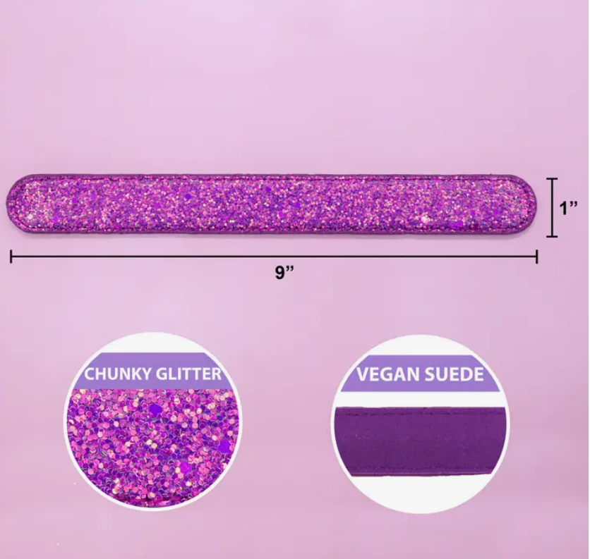 Glitter Slap Bracelet | Purple