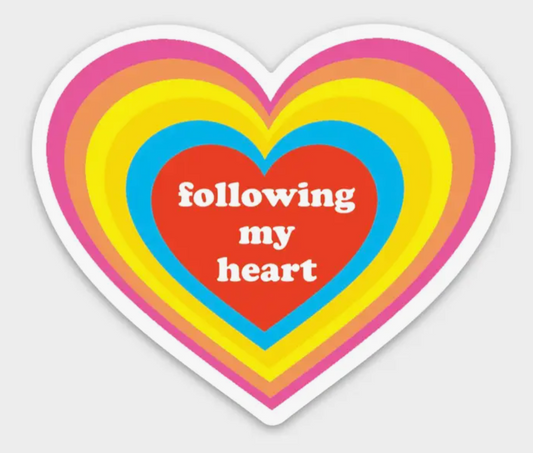 Rainbow Heart Sticker