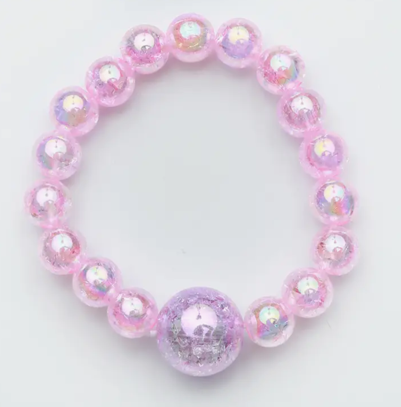 Beaded Watercolor Bracelet | Pink