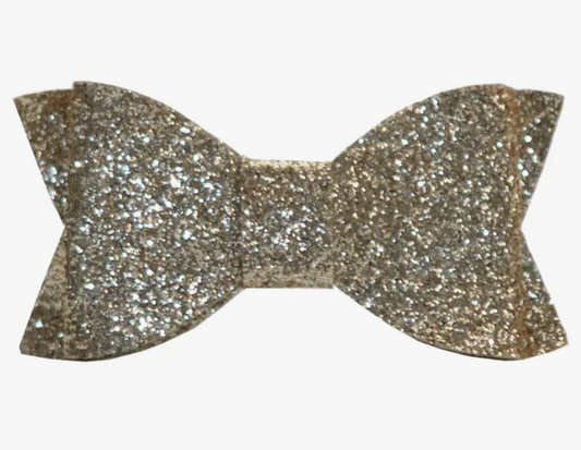 Gold Glitter Bow