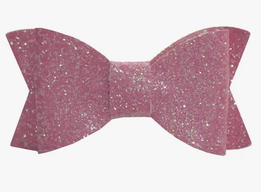 Pink Glitter Bow