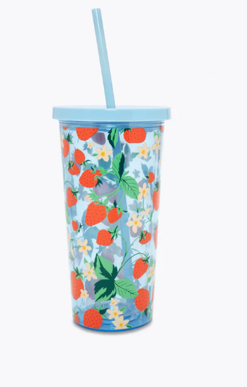 Strawberry Fields Sip Sip Tumbler