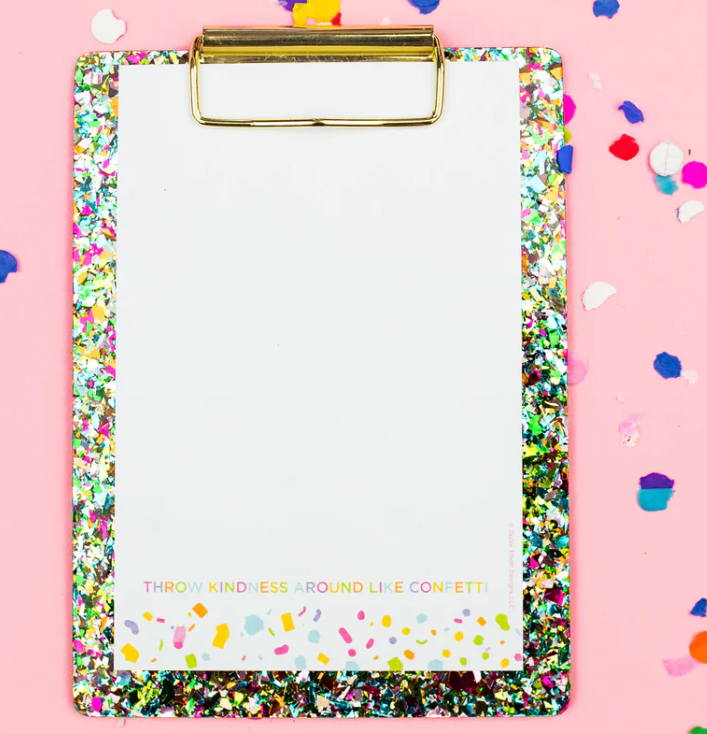 Confetti Acrylic Clipboard