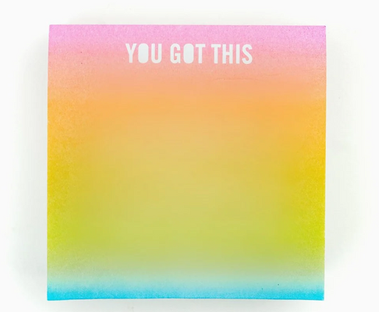 You Got This Sticky Note Cube