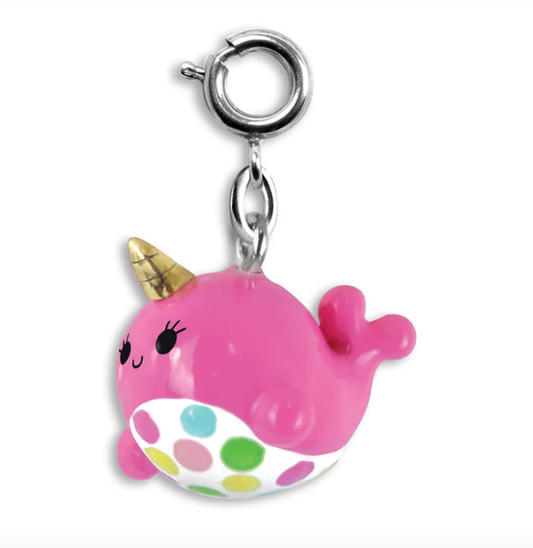 Pink Narwhal Charm