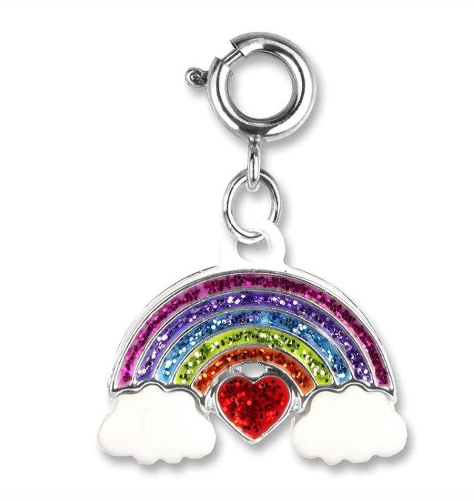 Glitter Rainbow Charm