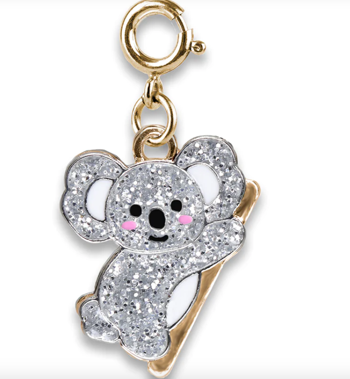 Gold Glitter Koala Charm