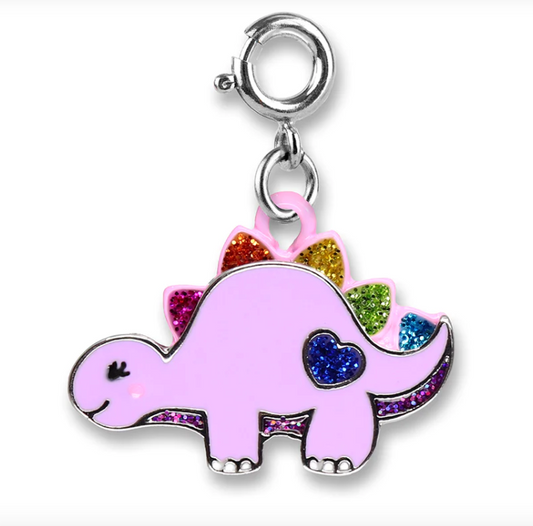 Gold Glitter Dinosaur Charm