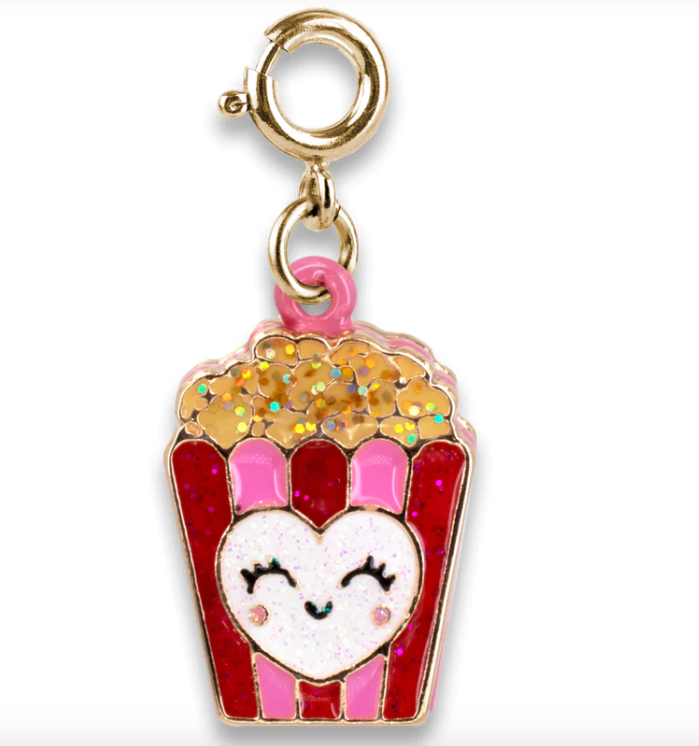 Gold Glitter Popcorn Charm