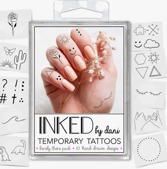 Barely There Temporary Tattoo Pack