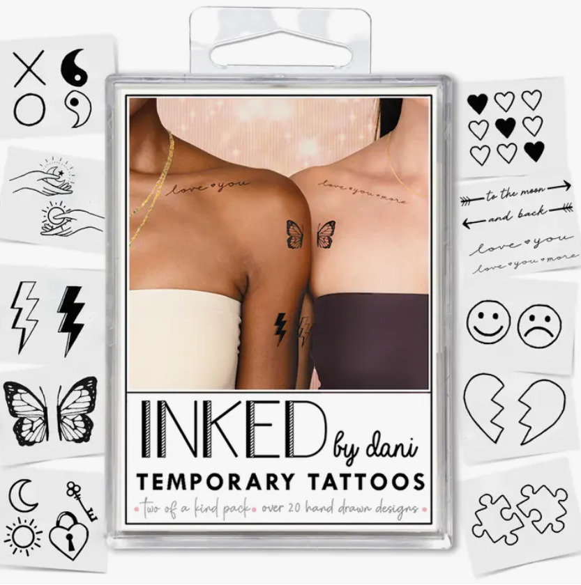 Two of a Kind Temporary Tattoo Pack