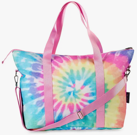 Pastel Delight Tie-Dye Canvas Tote