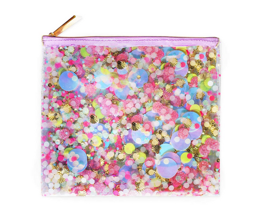 Shell-ebrate Confetti Everything Pouch